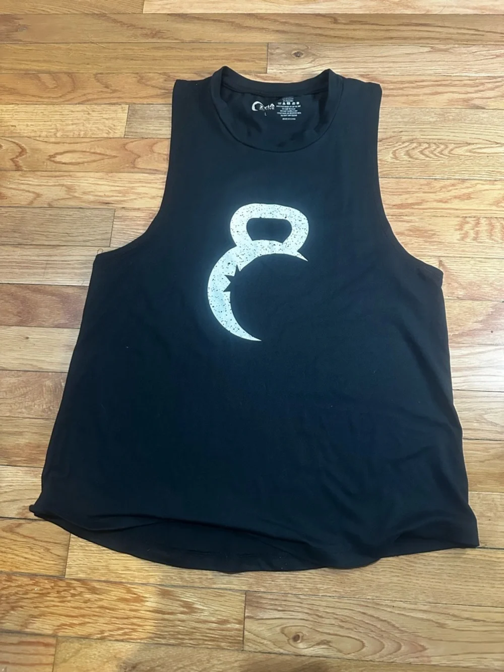 Zyia‎ Active Kettle Moon Black Tank Top Athleisure Large